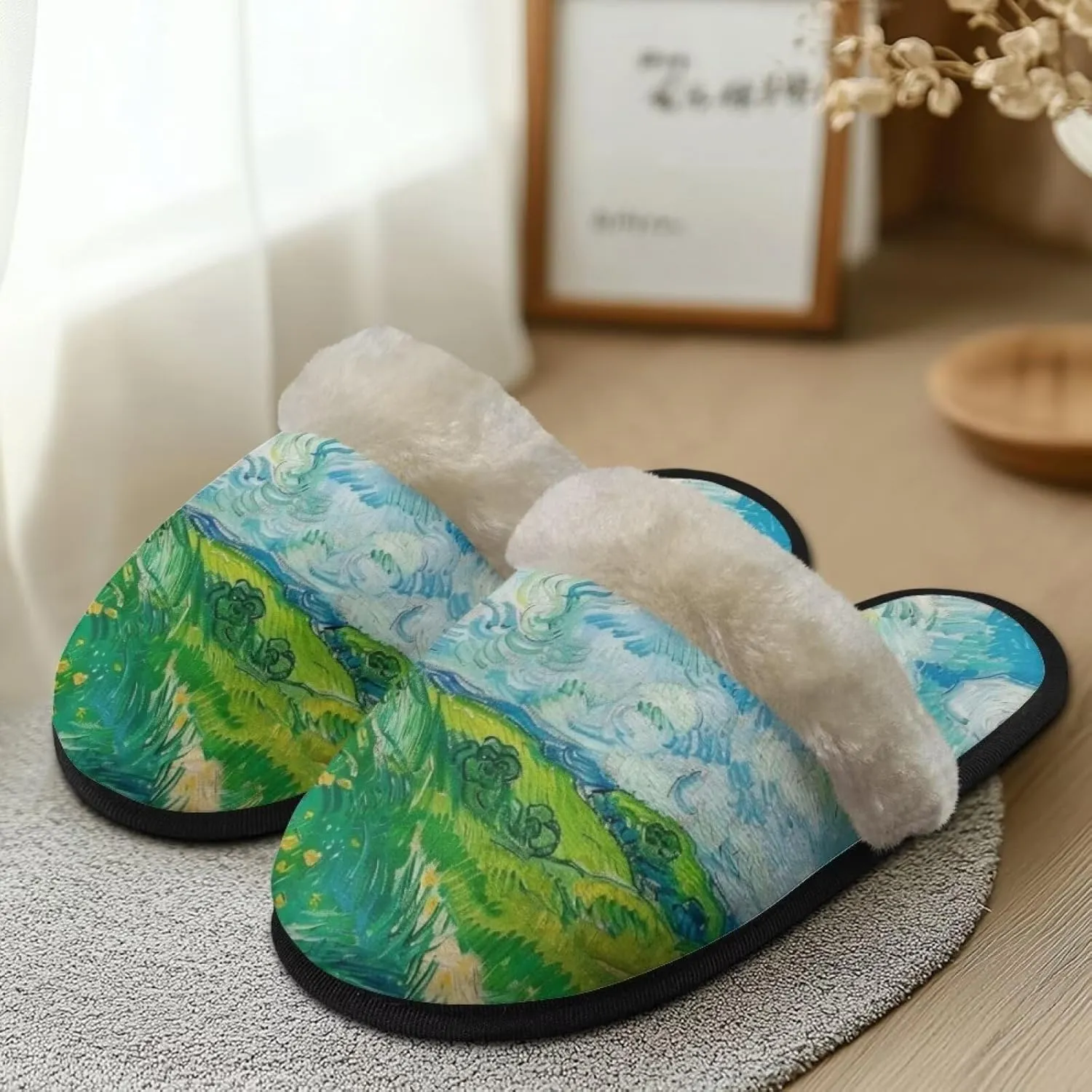YEXIATODO Comfy House Shoes Women Size XS-XL for Girls Fuzzy Slippers for Men Cotton Slippers