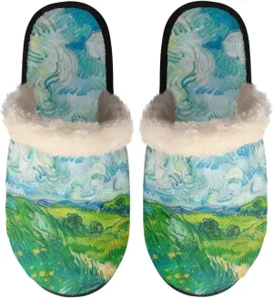 YEXIATODO Comfy House Shoes Women Size XS-XL for Girls Fuzzy Slippers for Men Cotton Slippers