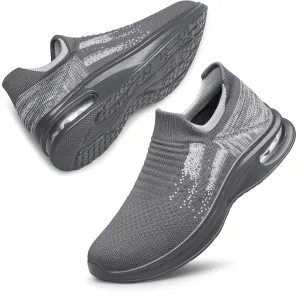 YHOON Womens Walking Shoes Slip on Running Shoes Lightweight Workout Gym Shoes Breathable Casual Sneakers