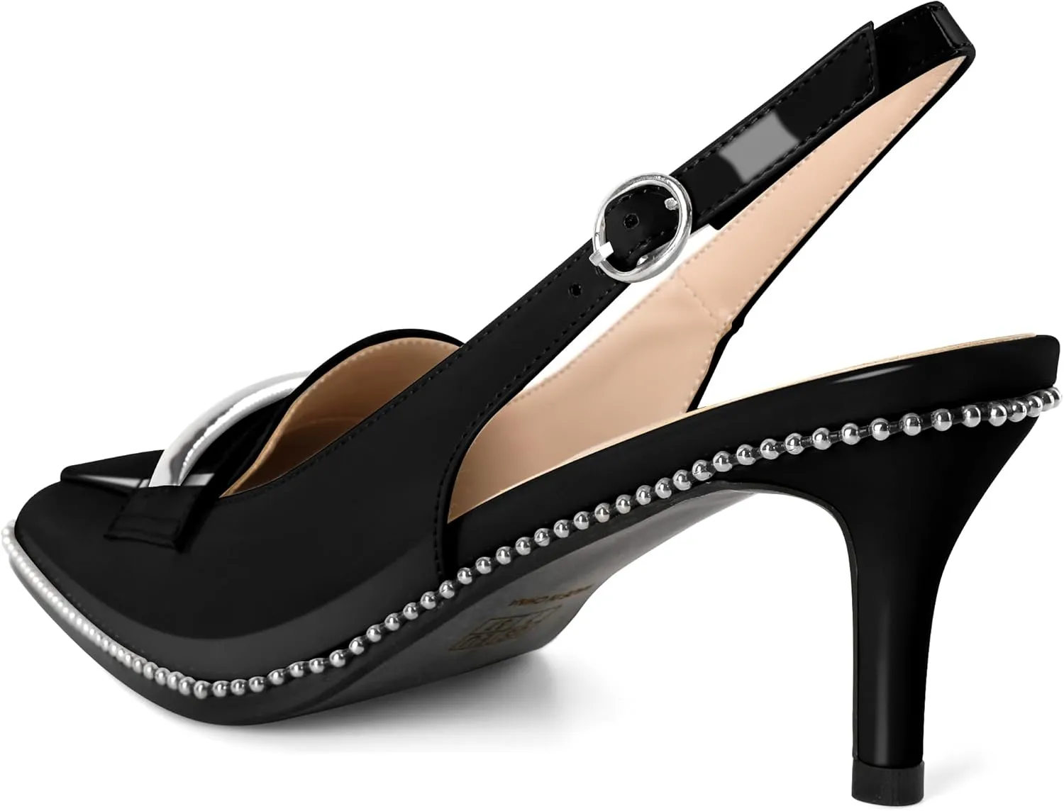 YODEKS Women's Slingback Heels Pointed Toe Low Heel 2.5" Loafers Shoes Size 5-13