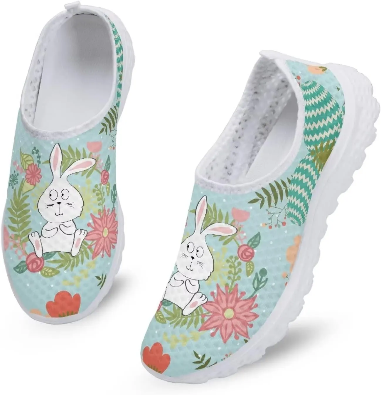 Yzaoxia Sneakers for Women Tennis Shoes Teen Girls Size 5.5-11.5 Slip on Running Shoes Breathable Mesh Water Shoes