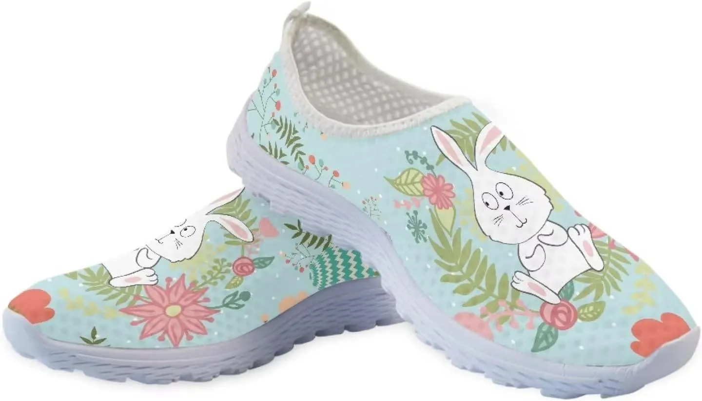 Yzaoxia Sneakers for Women Tennis Shoes Teen Girls Size 5.5-11.5 Slip on Running Shoes Breathable Mesh Water Shoes