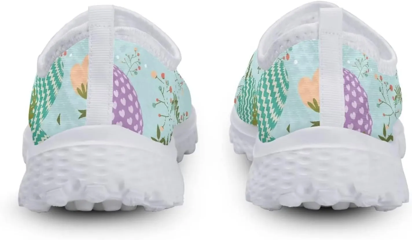 Yzaoxia Sneakers for Women Tennis Shoes Teen Girls Size 5.5-11.5 Slip on Running Shoes Breathable Mesh Water Shoes