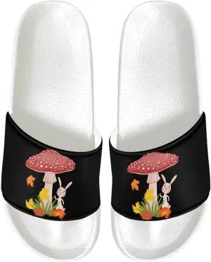 Yzaoxia Women House Slippers Outdoor Slip on Bathroom Sandals Anti Slip Comfy Beach Slippers Summer