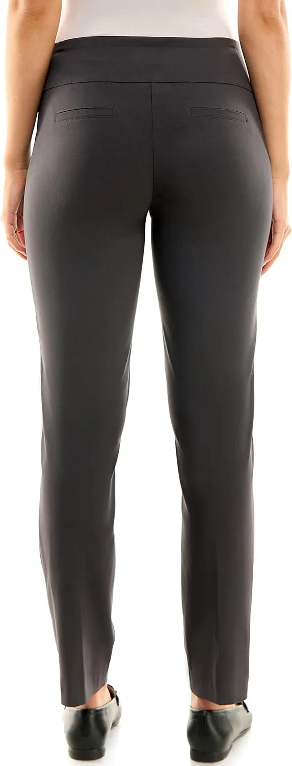 Zac & Rachel Women's Millennium Fabric - Slim Leg Pull-On Pant