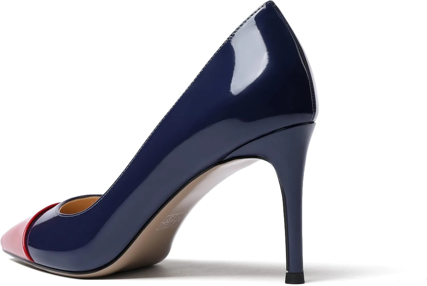 Zamikoo Women's Pointed Toe Classic Pumps Slip On Stiletto Heel Dress Shoes 85mm