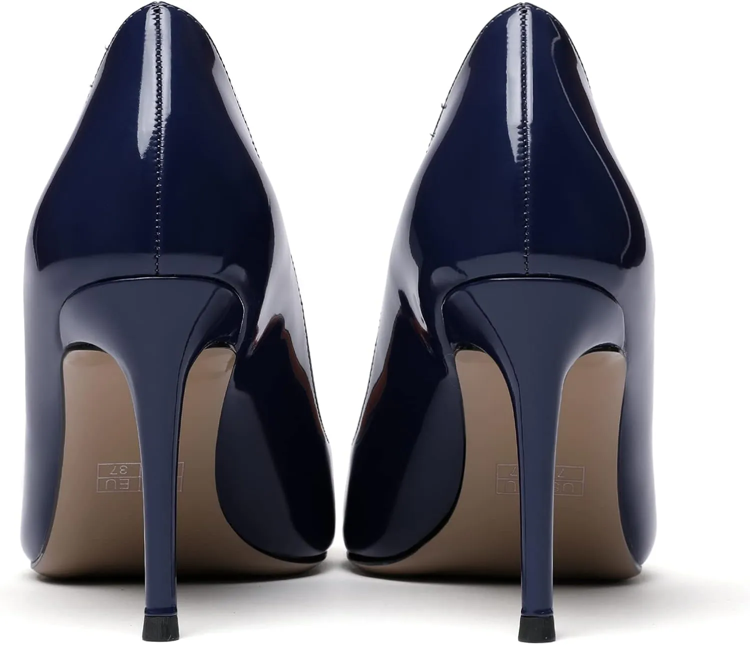 Zamikoo Women's Pointed Toe Classic Pumps Slip On Stiletto Heel Dress Shoes 85mm