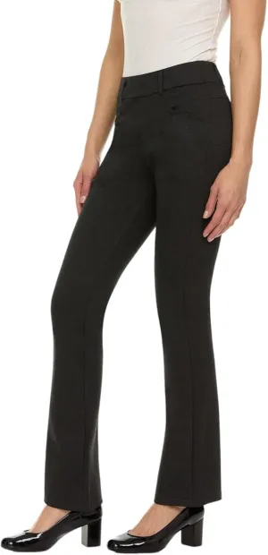 ZayWay Women's Stretch Bootcut Dress Pants with Pockets - Wear to Work - Ponte Treggings