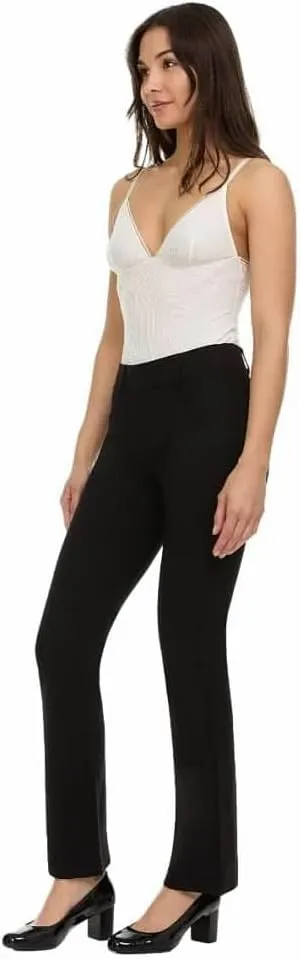 ZayWay Women's Stretch Bootcut Dress Pants with Pockets - Wear to Work - Ponte Treggings