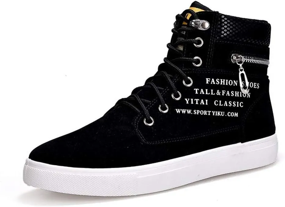 ZDLJYL Mens Fashion Walking Lace Up High Top Shoes Stylish Running Athletic Casual Sneaker Hip Hop Shoes for Men