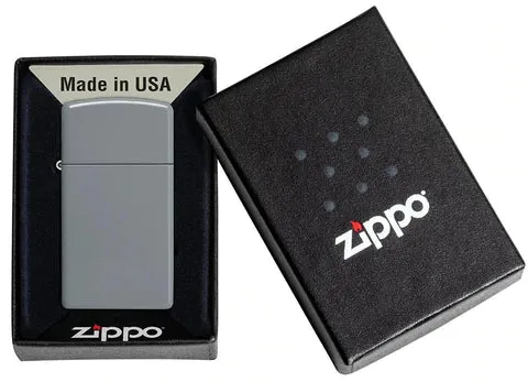 Zippo Lighter - Slim Flat Grey