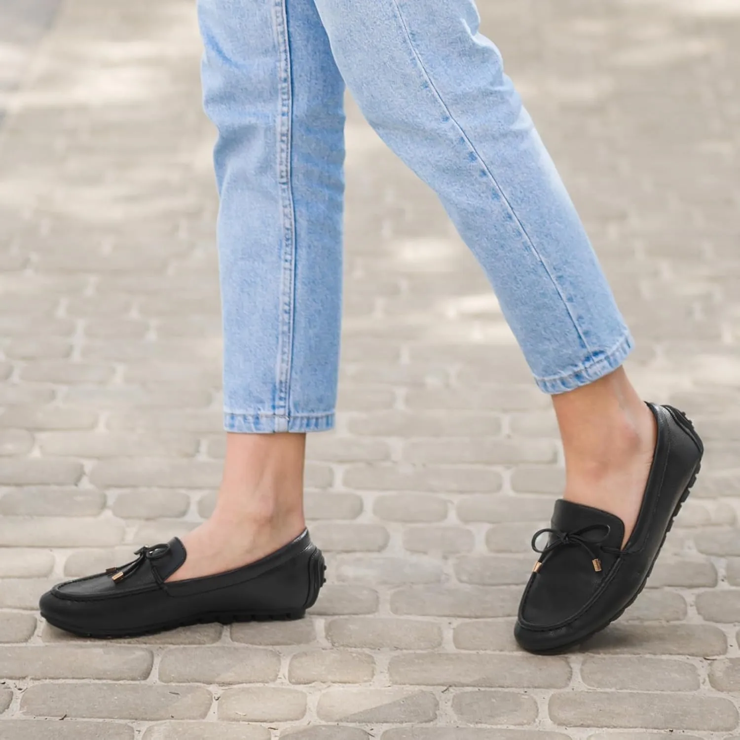 ZURIN Knitted Loafers for Women Casual Flat Shoes Slip On Loafers Comfortable Breathable Boat Shoes for Work Driving Walking